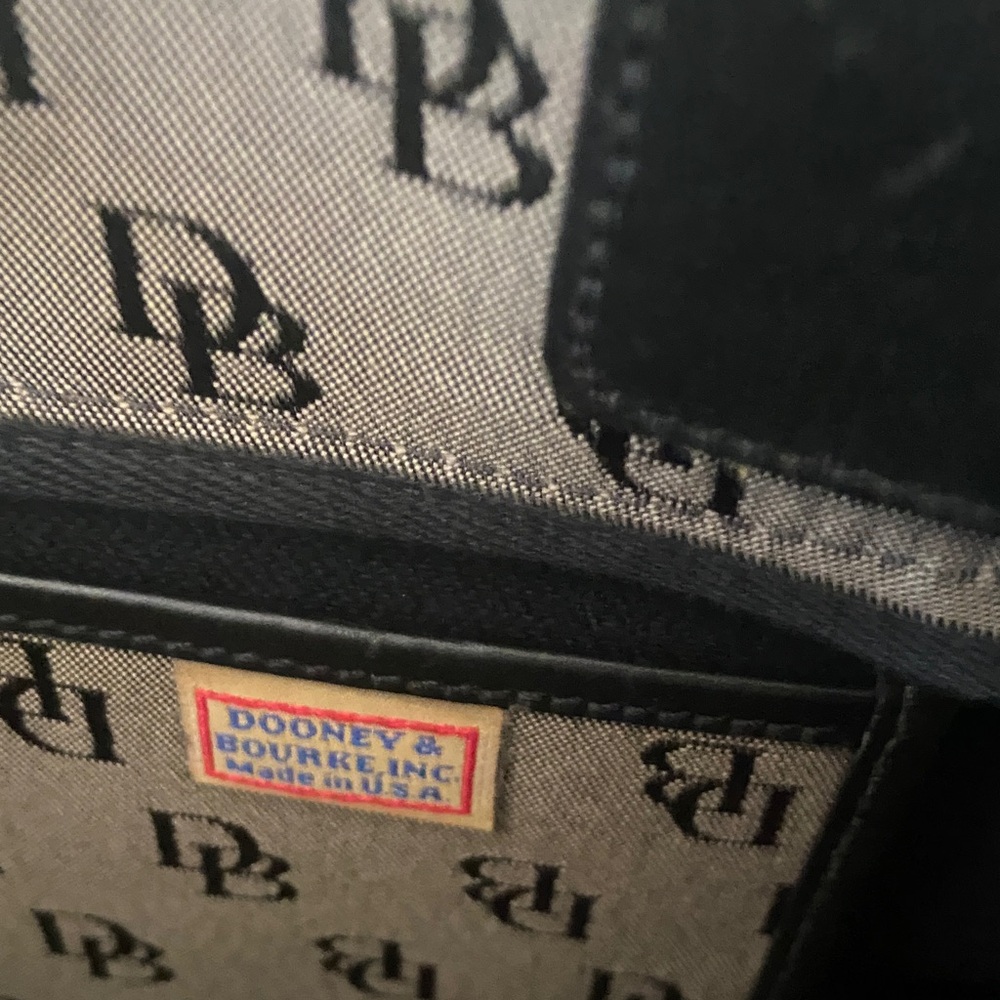 Dooney & Bourke Black and Gray Monogram Tote